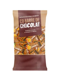 Конфеты Co barre de Chocolat  мультизлаковые с апельсином, 900г