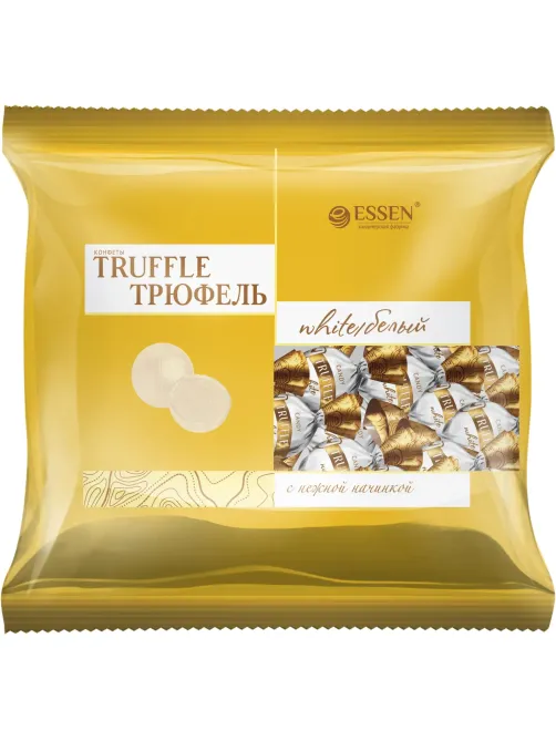 Конфеты Essen трюфель белый пакет, 500г