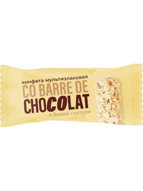 Конфеты Co barre de CHOCOLAT мультиз. ассор. с бел., темн. конд. гл.,2кг/уп