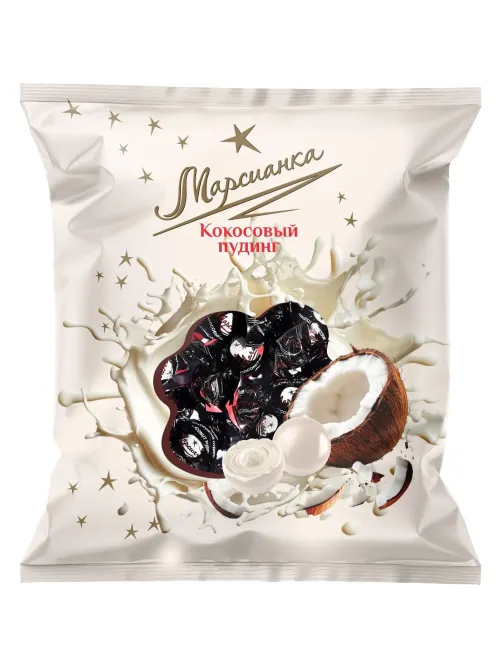 Конфеты шоколадные Марсианка Кокосовый пудинг, 1кг
