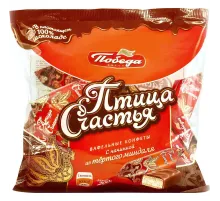 Конфеты шоколадные Птица счастья вафельные, 200г