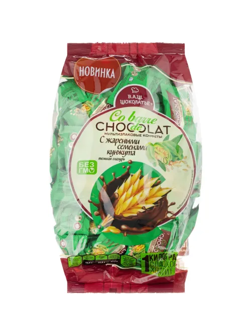 Конфеты Co barre de Chocolat мультиз. с кунжутом и с темн. конд. глаз., 1кг