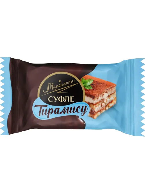 Конфеты шоколадные Марсианка Сбивная Тирамису 200гx10шт/уп