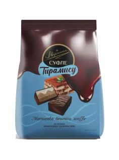 Конфеты шоколадные Марсианка Сбивная Тирамису 200гx10шт/уп