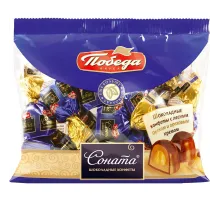Конфеты шоколадные Победа вкуса шоколадные Соната, 200г 532