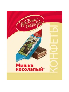 Конфеты шоколадные Мишка косолапый Красный Октябрь 4 кг/уп