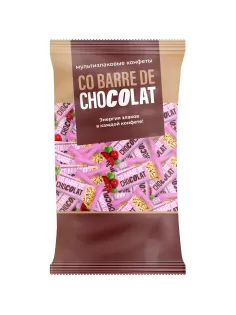 Конфеты Co barre de Chocolat мультизлаковые с клюквой, 900г