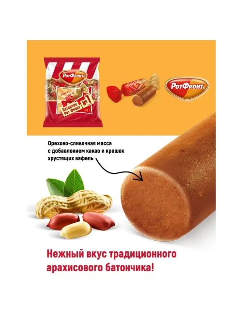 Конфеты шоколадные Батончики Рот Фронт 250