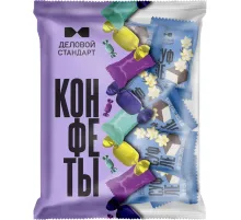 Конфеты глазированные Деловой Стандарт суфле со вкусом сливки-ваниль, 500г