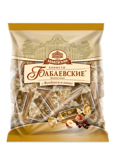 Конфеты Бабаевские Оригинальные с фундуком и какао, 200г