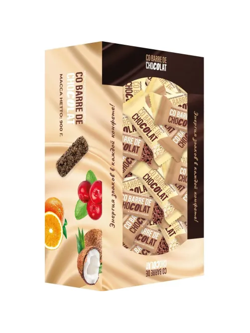 Конфеты Co barre de Chocolat мультизлаковые Микс злаков в глазури ТВ, 900г