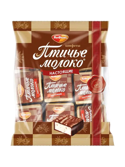 Конфеты шоколадные Рот Фронт Птичье молоко сливочно-ванильн., 225г