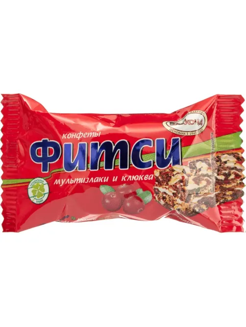 Конфеты Акконд Фитси мультизлаки и клюква, 1кг