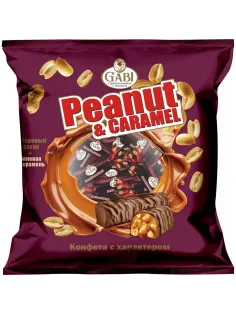 Конфеты шоколадные Gabi соленая карамель с арахисом, 1кг
