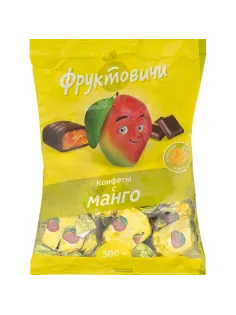 Конфеты Манго Фруктовичи в темной шоколадной глазури, 500г ОС619/ОС620