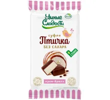 Конфеты Птичка Умная суфле нежное вкус крем-брюле б/сах б/фрукт б/глют 215г