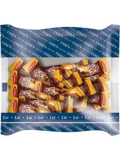 Конфеты BON BONEL десерт мини с карамелью, печеньем и какао, 1кг