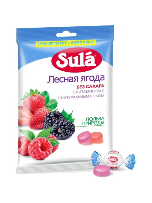 Леденцы Sula Лесная Ягода пакет 249г
