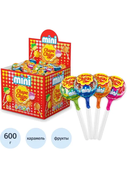 Карамель Chupa Chups МИНИ 6г,100шт/уп АССОРТИ 1 488200
