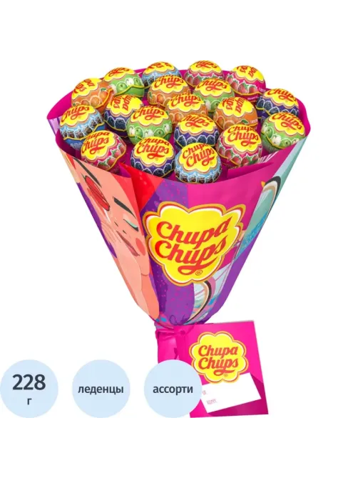 Карамель Chupa Chups букет 228 г