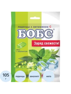 Леденцы БОБС мята с эвкалиптом, 3х35г, BS-8-3