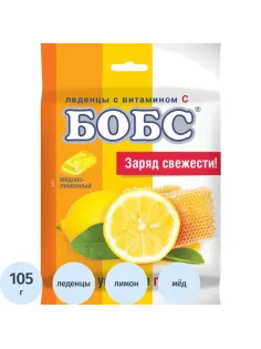 Леденцы БОБС медово-лимонный с вит. С, 3х35г, BS-8-2