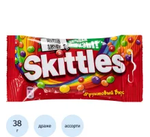 Драже SKITTLES 2в1 розовый, 38г