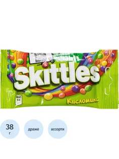 Драже SKITTLES кисломикс, 38г