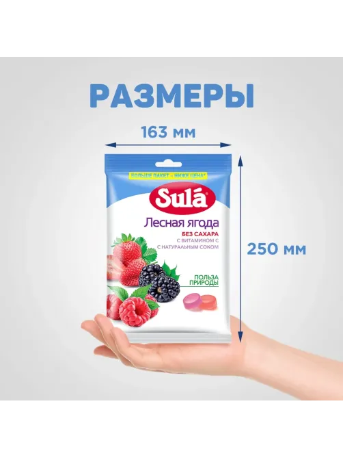 Леденцы Sula Лесная Ягода пакет 249г