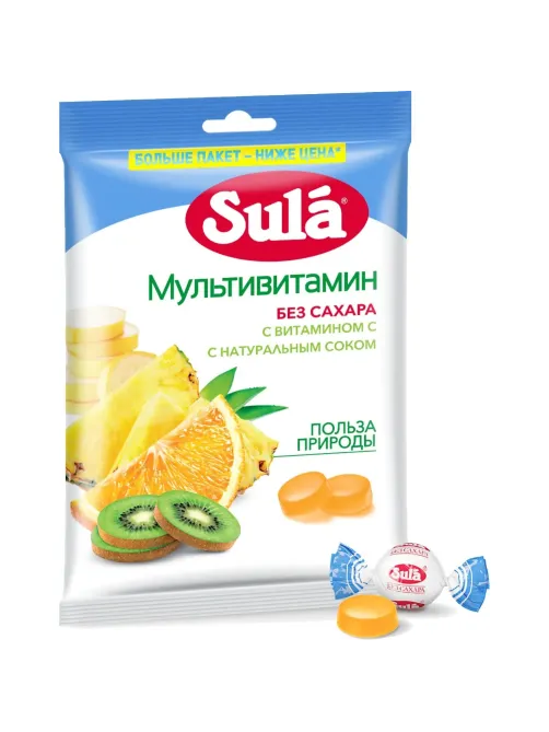 Леденцы Sula Мультивитамин пакет 249г