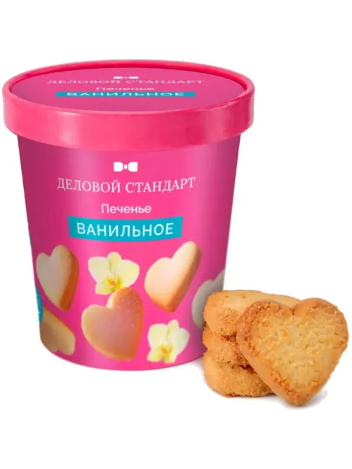 Печенье сдобное Деловой Стандарт Ванильное 130г