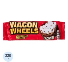 Печенье Wagon Wheels Original бисквитное с суфле, 220г