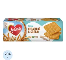 Крекер Любятово Янтарный с солью, 204г
