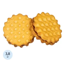 Печенье Дымка Домашние вафельки с апельсиновой начинкой, 3,8кг/уп