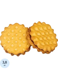 Печенье Дымка Домашние вафельки с апельсиновой начинкой, 3,8кг/уп