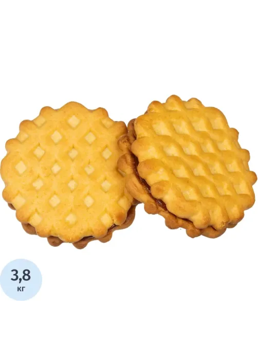 Печенье Дымка Домашние вафельки с апельсиновой начинкой, 3,8кг/уп