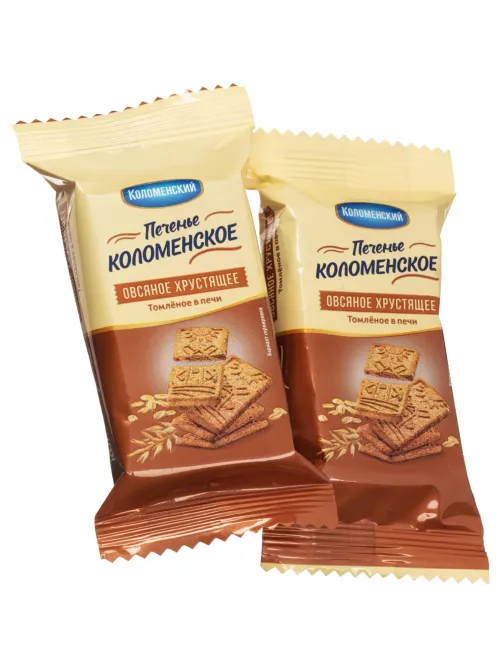 Печенье Коломенское злаковое Овсяное хрустящее томленое в печи, 3,6кг/уп