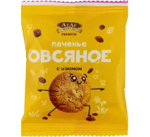 Печенье АтАг Овсяное сдобное с изюмом, 1кг