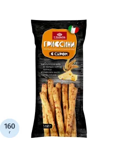 Хлебные палочки У Палыча Гриссини с сыром, 160г