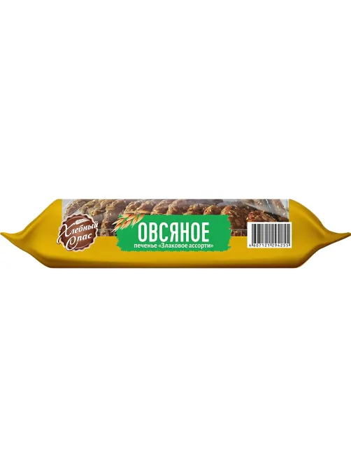 Печенье Хлебный Спас Овсяное Злаковое ассорти, ГОСТ 500г