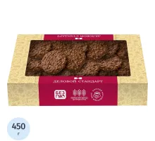 Печенье сдобное Деловой Стандарт Печенье и фундук в шоколаде, 450г