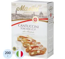 Печенье Masini CANTUCCINI TOSCANI I.G.P с миндалем 200г