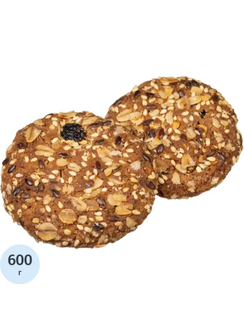 Печенье овсяной Полет пять злаков, 600г