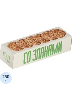 Печенье Полет Овсяное классическое со злаками, 250г
