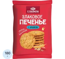 Печенье У Палыча Злаковое с арахисом, 180г