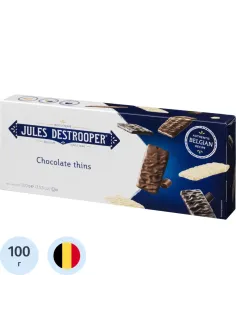 Печенье Jules Destrooper Belgian Chocolate Thins, 100г