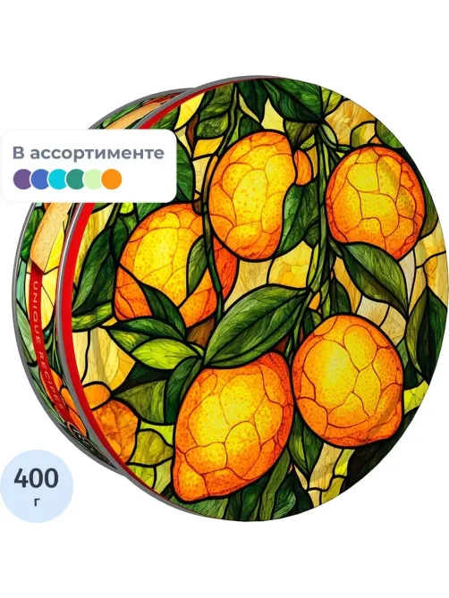 Печенье Regnum Витраж сдобное в сахарной обсыпке ж/б 400г МС-1-20