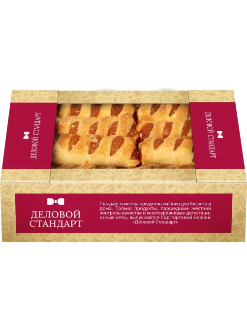 Печенье слоеное Деловой Стандарт с абрикосом, 500г