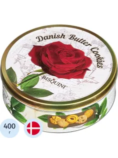 Печенье Bisquini Розы ж/б.400г