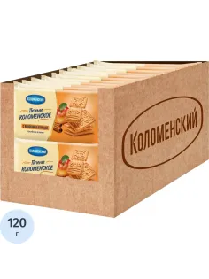 Печенье Коломенское яблоко-корица 120г 22шт/уп